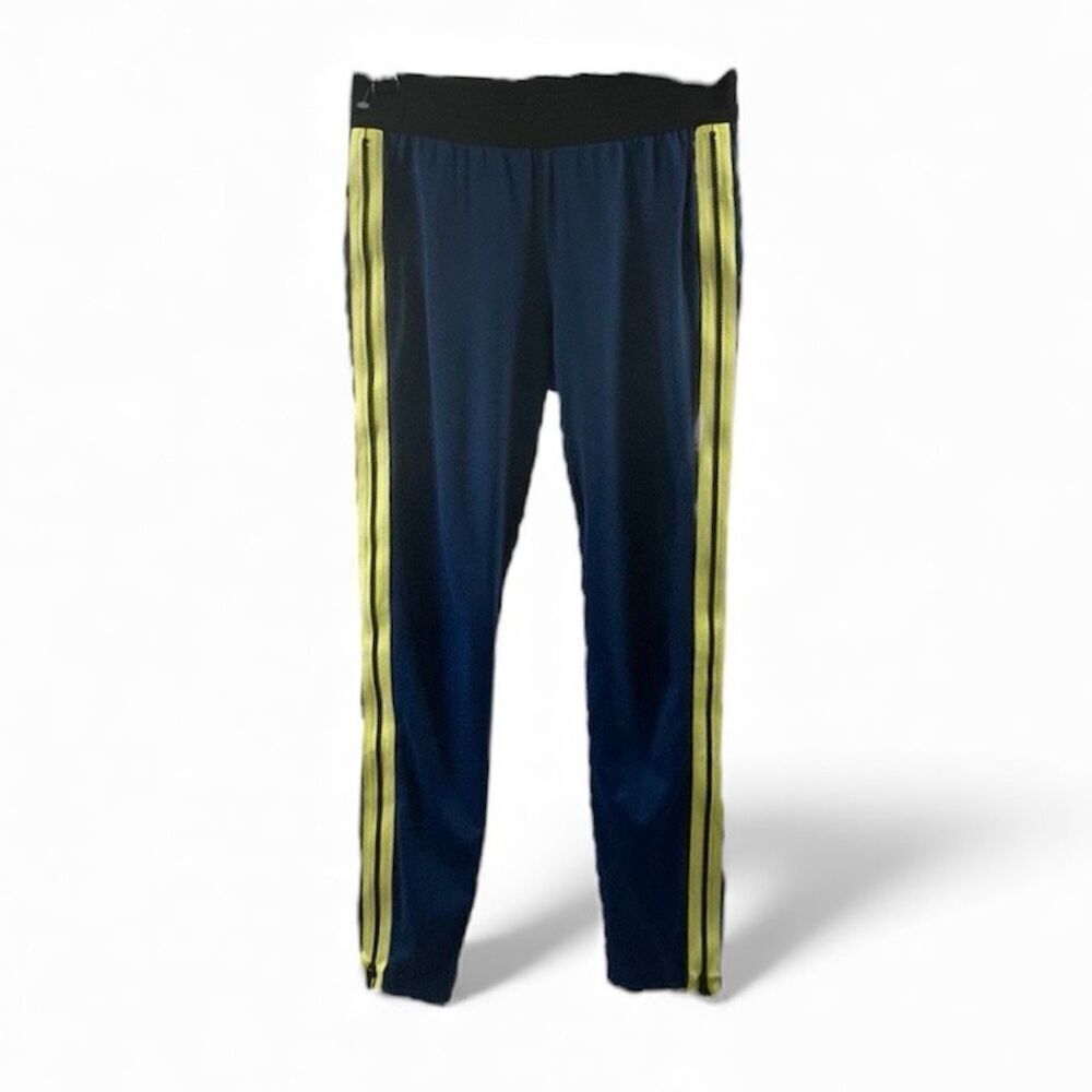 Athleta Derek Lam 10C Colab Blue and Yellow Joggers Zipped on the sides Size M